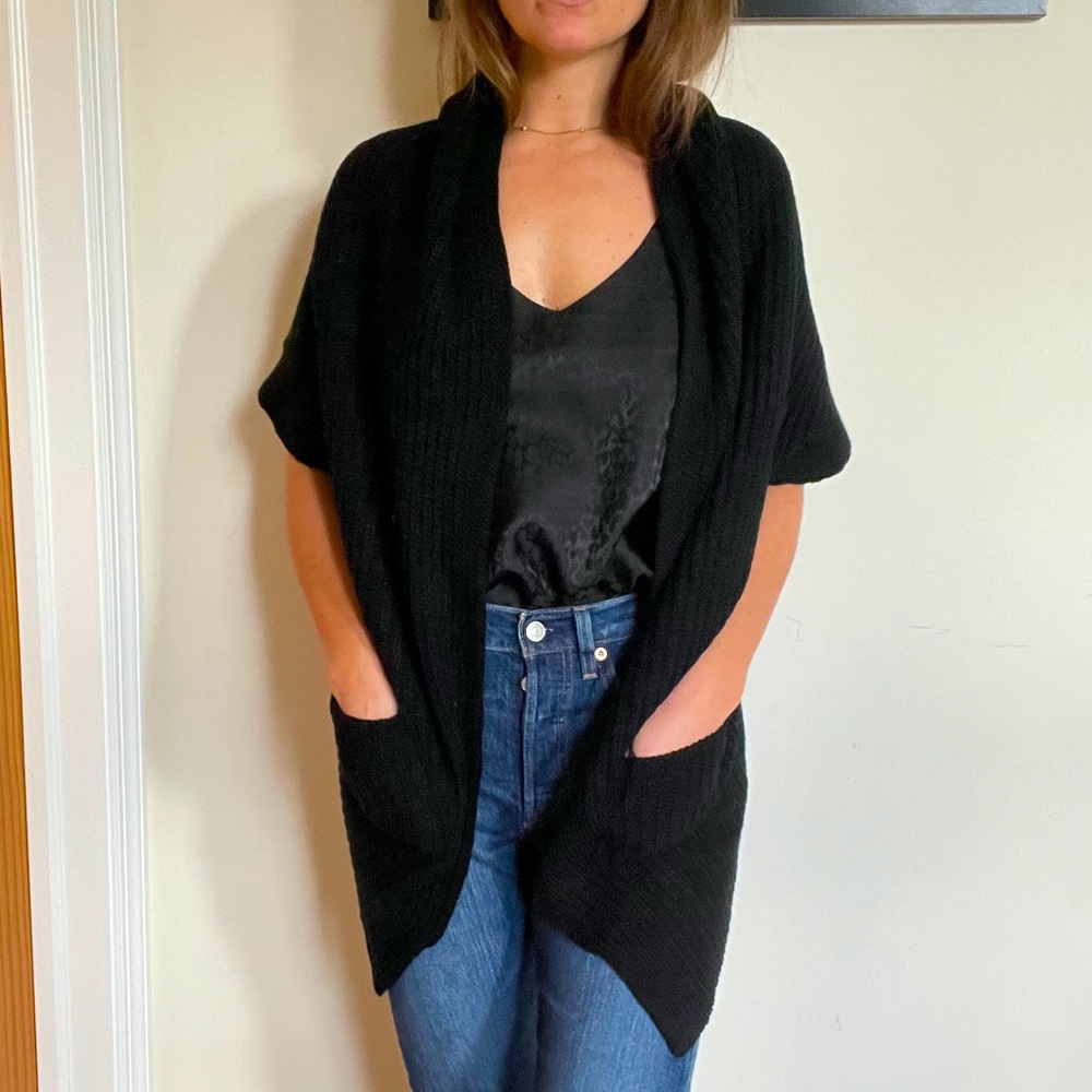 Short Sleeve Wool Sweater